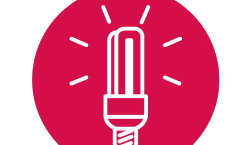 Piktogramm Energiesparlampe